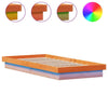 BaraSh Bed Frame Wax Brown 90x190 Solid Wood Pine,Platform Bed Frame,For E8I3
