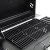 Barbecue Smoker Charcoal Outdoor Stove Built in Grill Thermometer BBQ Cooking