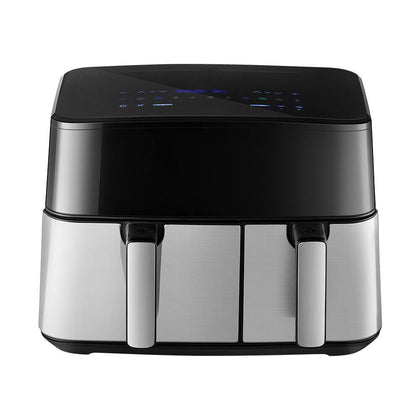 10L Air Fryer Double Baskets Digital Heathy Cooker Kitchen Oven Low Fat Cooker