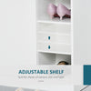 Shoe Storage Cabinet Footwear Rack Stand Organiser w/Adjustable Shelves White