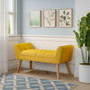 Upholstered Fabric Bed End Stool Window Seat Bench Bedroom Ottoman Footstools