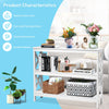 Industrial 3-Tier Console Table Rustic Sofa Narrow Accent Side Table X-Design