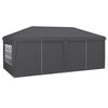 3 x 6m Pop Up Gazebo Height Adjustable Party Tent w/ Storage Bag Grey