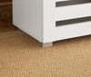 3 Door Shoe Storage Cabinet White Wooden Rack Stand Cupboard Slatted Doors Oslo
