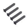 Dining Table Leg Metal Desk Support DIY Heavy Duty Furniture Feet Set of 4 Black