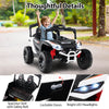COSTWAY 12V Kids Ride On Car Electric UTV Truck with Remote Control-White