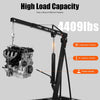 Heavy Duty Folding Engine Crane 2 Ton Cranes Hoist Lift Workshop Hydraulic Black