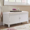 Large White Shoe Rack 2 Door Shoes Storage Cabinet Bench Hallway Ottoman