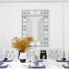 LUVODI Grecian Venetian Rectangle Beveled Glass Wall Mirror for Hotel Home Decor
