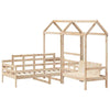 Day Bed and Set with Roof 90x200 Solid Wood Pine U5V0