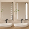 Illuminated Bathroom LED Mirror with Touch Switch Sensor Demister and Lights