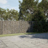 Gabion Basket with Cover 1000x100x150 Galvanised N6D1