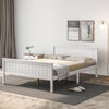 Solid Wooden Bed Frame 3ft 4ft6 Single Double Size Bed Frame Pine Wood in White