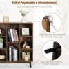 Costway 8-Cube Storage Bookcase Wooden Bookshelf Side Cabinet Display Rack