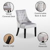 Tufted Studded Velvet Dining Accent Chair Victoria Door Knocker | SINGLE WINDSOR