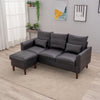Modern L-Shaped Corner Sofa 2 3 Seater Armchair Couch With Footstool
