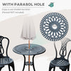 Garden Bistro Set Outdoor Table Chairs Aluminium Patio Lawn Furniture