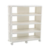 Shoe Rack with Wheels Entryway Hallway Shoes Organizer Storage Shelf Stand White