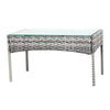 Rattan Garden Furniture Set 4 Piece Mixed Grey Chairs Sofa Table Outdoor Patio