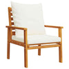Gecheer Sofa Set Wooden 5 Piece Garden Set with Cushions Solid Wood Q2L2