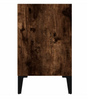 Rustic Bedside Table Vintage Industrial Side Cabinet Metal Storage Bedroom Unit