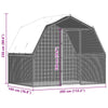 Chicken Cages 2 pcs with Roof and Door Galvanised Steel T6K1