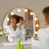 50cm Hollywood Makeup Mirror Large Vanity Light Mirror Dimmable LED Bulbs Round
