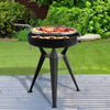 Outdoor Charcoal Fire Pit BBQ Grill Bowl Round Garden Patio Barbecue Log Heater