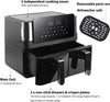 10L Air Fryer 12-in-1 Dual Airfryer Digital Healthy Cooker with Nonstick Basket
