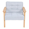 Solid Wood Frame Scandi Fabric Tub Armchair Padded Single Sofa Couch Loveseat UK