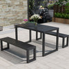 Industrial Dining Table Set wIth 2/4 Chairs Bench Seat Dining Kitchen Furniture
