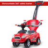 3 in 1 Ride on Push Along Car Horn Sound Safety Barrier Storage Seat Toy Red