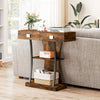 T-Shaped Foyer Table Console Table for Small Space-Coffee