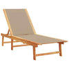 Loungers 2 pcs Taupe Solid Wood Acacia and L2D3