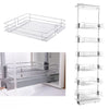 6 Tier Pull Out Soft Closing Larder Kitchen Food Pantry Cupboard Adjustable Unit