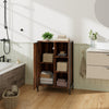 Bathroom Cabinet Shelf Cupboard Bedroom Storage Unit Brown Wooden Furniture