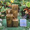 Chic Outdoor Garden Water Feature LED Statues Solar Powered Light/Lamp Fountain