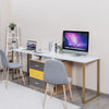 Computer Desk for Two Person 2 in 1 Double Writing Study Workstation 3 Drawers