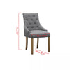 1/2/4/6 Dining Chairs Armchair High Back Linen/Velvet Upholstered Wood Legs Home