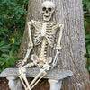 Full Life Size Human Skeleton Halloween Prop Poseable Halloween Party Decoration