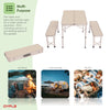 NEW! 3ft Folding Outdoor Camping Kitchen Work Top Table and Benches