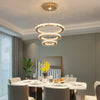 K9 Crystal Gold Chandelier LED Ceiling Lights Pendant Light Dimmable Remote 49W