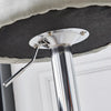 Set of 2 Grey Velvet Bar Stools High Back Breakfast Kitchen Chair Bar Bistro