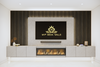 Media Wall Package With 60" Electric Fire, Tv Panel & Acoustic panels