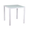Muti Types Dining Table Kitchen Room Glass Top Metal Frame Table Desk Only Table