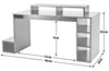 Home Gaming Desk - Black | Computer Study Table PC Workstation Office Furniture
