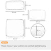Cushion Covers Rattan Sofa Set Replacement Polyester Cover Cases Zip Fastening