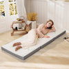 Tri Folding Foam Mattress Portable Floor Foam Mattress Topper w/ Bamboo Fiber