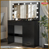 Dressing Table Large Mirror with Lights Makeup Vanity Set Desk Organizer Dresser