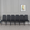 Set of 4/6 Diamond Dining Chairs Metal Legs High Back Seat Dining Room Furniture